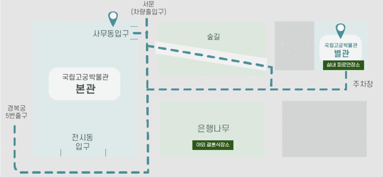 경복궁 예식장 안내도